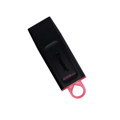 Memoria USB Kingston 256GB 3.2 G1 Negro /Rosa