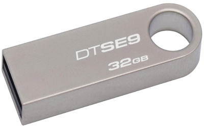 Memoria USB Kingston 32GB 2.0 Datatraveler SE9H Metalica