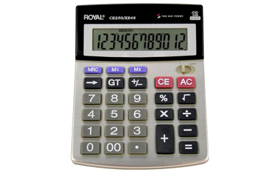 Calculadora 12 Digitos Royal Basica Ce-250