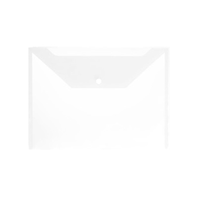 Folder Plastico Carta C/Broche Presion Policlip Transparente