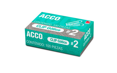Clip Gotico Ejecutivo No.2 C/100 Acco