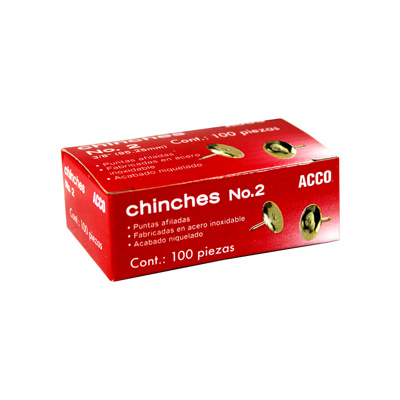 Chinches 9.53Mm No. 2 C/100 Acco
