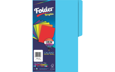 Folder Oficio Azul
