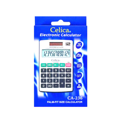 Calculadora Celica 12 Dig.  Ca236 Bolsillo Dual