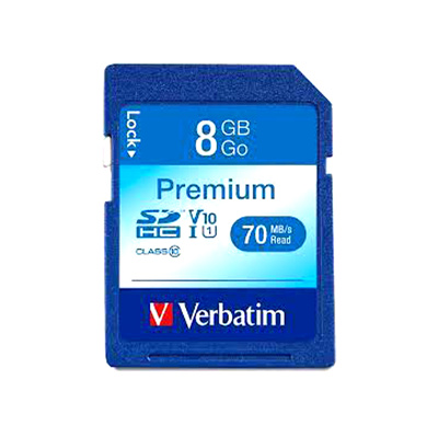 Memoria Verbatim Sdhc 8Gb Class 10 Flash Card