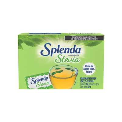 Endulzante Splenda Stevia Cja/160 sobres 1g